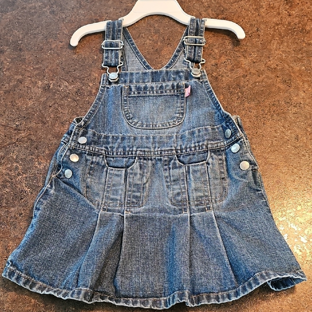 Old Navy Blue Denim Kids Overall Skirt